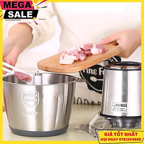 Máy Xay Thịt 4 Lưỡi - Inox 304 - Dung Tích 2 Lít - Công Suất 250W - Giao Hàng Toàn Quốc