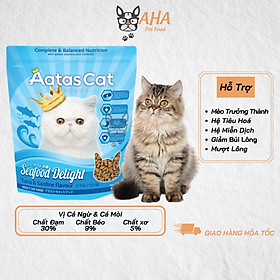 Thức Ăn Cho Mèo Ba Tư Aatas Cat Bao 1,2kg Vị Cá Hồi Cá Ngừ Cá Mòi Gà