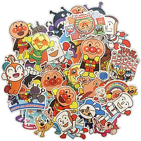 Set 30 Sticker Anpanman ảnh decal hình dán ép lụa