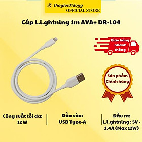 Hình ảnh Cáp L.i.ghtning 1m AVA+ DR-L04 - Hàng Chính Hãng