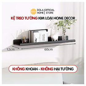 Kệ treo tường sắt sơn tĩnh điện cao cấp Dola Home. Kệ để đồ tiện dụng, kệ decor trang trí nhà cửa, phòng khách