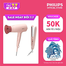 Bộ tạo kiểu tóc Philips BHP398/00 Gồm 1 Máy ép tóc + 1 Máy sấy tóc -  tạo kiểu tóc dễ dàng - nhanh - chuyên nghiệp