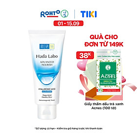 Sữa rửa mặt dưỡng ẩm tối ưu Hada Labo Advanced Nourish Cleanser 80g