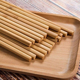 Mua Đũa tre tự nhiên vót tay cao cấp không hoá chất combo 10 đôi