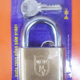 Mua KHÓA TREO ĐỒNG BẤM VIỆT TIỆP CỠ LỚN 01601( KHÓA BẤM)