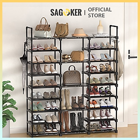 Mua KỆ ĐỂ GIÀY DÉP 9 TẦNG KHUNG THÉP TĨNH ĐIỆN SAGOKER  mã KDG888
