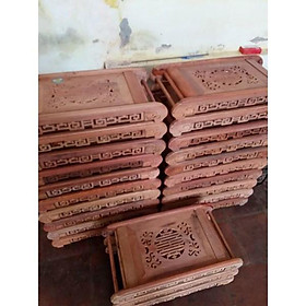 Mua Khay Trà Cuốn Thư Gỗ Hương Hàng Mộc KT :47X27 cm