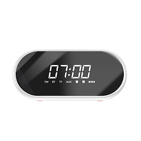 Loa kết nối bluetooth 4.2 cao cấp - Baseus Encok E09 có thể chơi nhạc qua WIFI âm thanh 3D tích hợp đồng hồ báo thức - Hàng Chính Hãng