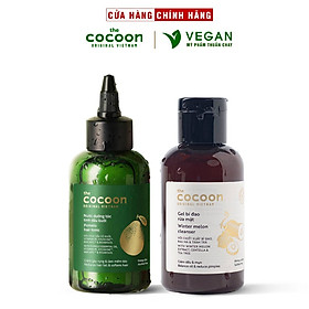 Combo Toner bí đao cân bằng da cocoon 140ml + Nước dưỡng tóc tinh dầu bưởi Pomelo Cocoon 140ml