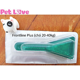 1 tuýp Frontline Plus nhỏ gáy trị ve, rận, bọ chét (chó từ 20- 40kg)