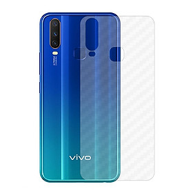 Miếng Dán Mặt Lưng Cacbon Dành Cho Vivo Y12/ Y15/ Y17- Handtown - Hàng Chính Hãng