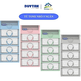 Tủ Nhựa Mini Duy Tân Tomi nhỏ 3 - 4 - 5 Tầng Nhựa PP/ABS, Tủ Mỹ Phẩm, Tủ Văn Phòng, Mini Để Bàn Tiện Lợi - Giao ngẫu nhiên