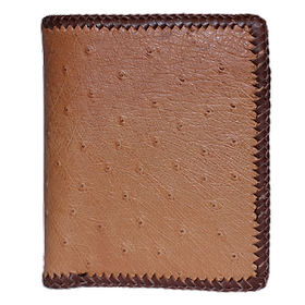 Ví nam da đà điểu màu vàng bò HJ92423-25-29-62