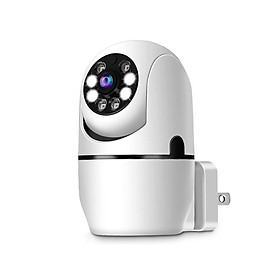 1080P Smart WiFi Camera Wireless Monitor Camera with Plug 360°View Night Vision Two-Way Talk Motion Detection Alarm Reminder Wireless Camera for Home Office Outdoor Indoor