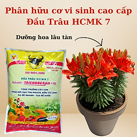 Phân bón Đầu trâu HCMK7 hữu cơ Trichoderma + TE 1kg