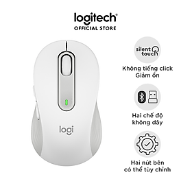 Chuột không dây bluetooth Logitech Signature M650 - Dành cho tay có kích cỡ từ nhỏ tới trung bình, Cuộn SmartWheel, giảm ồn, các nút bên có thể tùy chỉnh - Hàng chính hãng