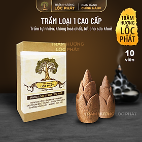 Mua Nụ Trầm Hương Thác Khói Trầm Hương Lộc Phát Trầm Xông Nhà Cửa Cao Cấp Loại 1 Hộp 30 Viên