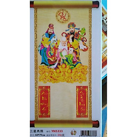 Tranh đính đá lịch treo tường phát tài
(44x79)cm chưa đính - YN5333
