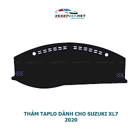 Thảm Taplo dành cho xe Suzuki XL7 2020 chất liệu Nhung, da Carbon, da vân gỗ