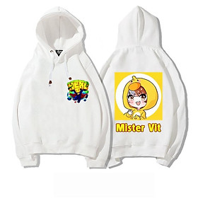 Áo khoác hoodie in hình hero team màu trắng cực chất bé trai bé gái đều mê áo mát chất xịn