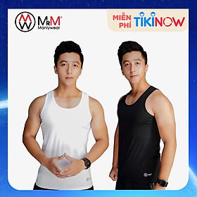 Hình ảnh Combo 2 áo ba lỗ nam/áo 3 lỗ nam, sợi cotton mềm mịn siêu thoáng mát, thấm hút mồ hôi cực tốt, co giãn 4 chiều MRM FASHION -MM