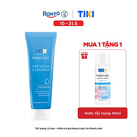 Sữa rửa mặt dưỡng trắng cao cấp Hada Labo Premium Cleanser Radiance 100g