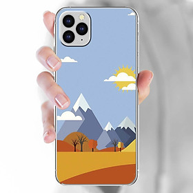 Ốp lưng dành cho iPhone 11 Pro Max mẫu Sa mạc, núi