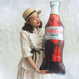 Mua Gối Ôm Hình Chai Nước Ngọt Coca Light Dài 1 mét Mát Lạnh Không Đường Quà Tặng Bạn Gái
