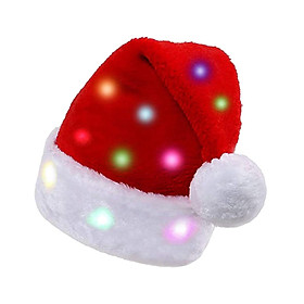 LED Lights Santa Hat Props Funny Christmas Hat for Masquerade Dress up Party