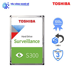 Ổ cứng Camera Toshiba S300 4TB Surveillance Hàng Chính Hãng