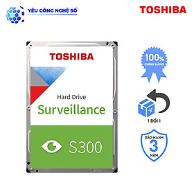 Ổ cứng Camera Toshiba S300 6TB Surveillance Hàng Chính Hãng