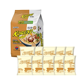 Lốc Mì vị Nấm Koreno Jumbo 100G x 10 Gói