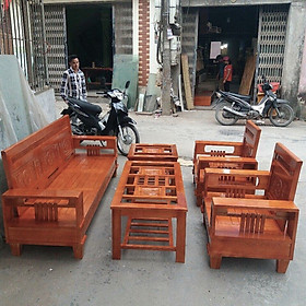 Mua Bàn ghế phòng khách gỗ sồi tay 3 lớp BG3L-01