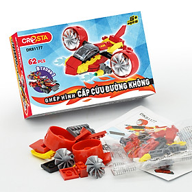 Đồ Chơi Ghép Hình Duka - Lực Lượng Cứu Hộ_ Cấp Cứu Đường Không (62 Chi Tiết) DK81177