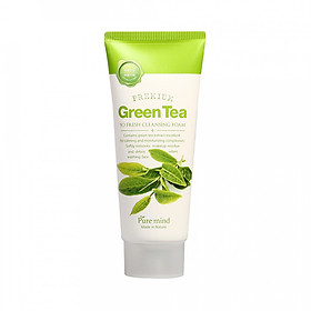 Sữa rửa mặt chiết xuất từ trà xanh PURE MIND GREEN TEA SO FRESH CLEANSING FOAM