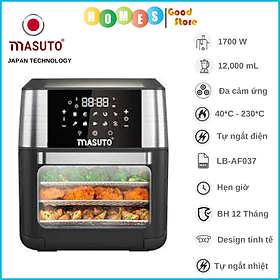 Nồi Chiên Không Dầu Air Fryer MASUTO 12L Công Nghệ Nhật Bản - Hàng Chính Hãng