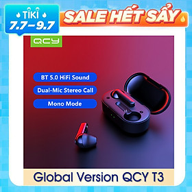 Tai Nghe Bluetooth Không Dây Xiaomi QCY T3 TWS (Phiên Bản Quốc Tế)