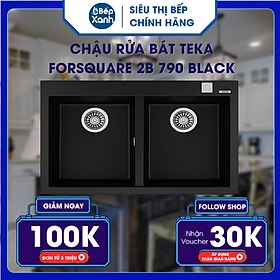 Mua Chậu rửa bát TEKA FORSQUARE 2B 790 BLACK - Hàng Chính Hãng