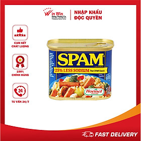 Thịt Hộp Hormel SPAM Giảm Mặn 340g Mỹ