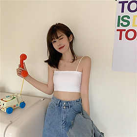 Áo bra quây đúc su, áo lót nữ hai dây phong cách Hàn Quốc mát mịn