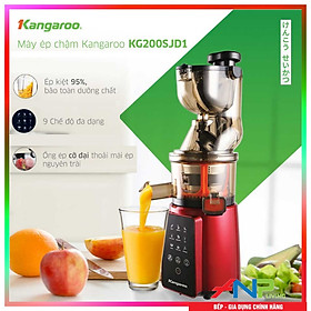 MÁY ÉP TRÁI CÂY KANGAROO KG200SJD1 (MÁY ÉP CHẬM 665ml - 200W) Hàng Chính Hãng)