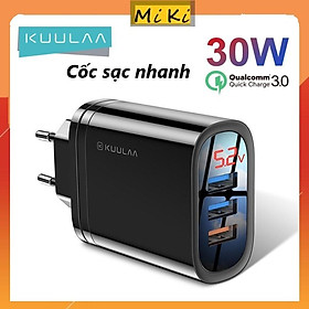 Mua Cốc Sạc Nhanh 3 Cổng USB Chính Hãng KuuLaa (30W)