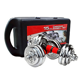 Bộ 2 Tạ Tập Tay cao cấp đa năng điều chỉnh 15 KG mới nhất BG Q301-R (hàng nhập khẩu)