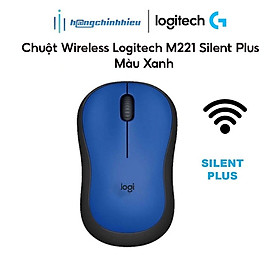 Mua Chuột Wireless Logitech M221 Silent Plus - Xanh Hàng chính hãng