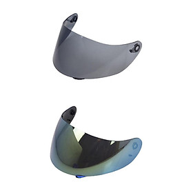 2 Sets Of Helmet Visor, Lens Protector For, Golden + Reddish Motorcycle Helmet
