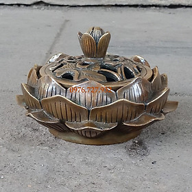 Mua xông trầm hoa sen giả cổ  đồ đốt trầm giả cổ  đồ đốt trầm bằng đồng