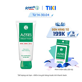 Sữa rửa mặt ngăn ngừa mụn Acnes Creamy Wash 100g