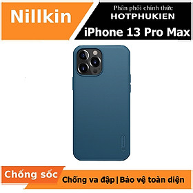 Hình ảnh Ốp lưng cho iPhone 13 Pro Max chống sốc mặt lưng nhám hiệu Nillkin Super Frosted Shield Pro cho khả năng chống sốc cực tốt, chất liệu cao cấp, mặt lưng nhám sang trọng - Hàng nhập khẩu