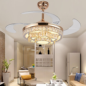 Đèn quạt MONSKY ABOLI cánh cụp xòe hiện đại, động cơ chạy siêu êm, siêu mát