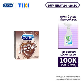 Bao cao su Durex Naughty Chocolate hộp 3 bao